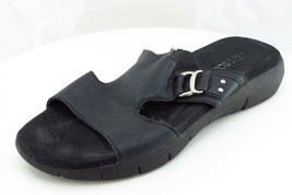 Aerosoles Sz 6.5 M Black Slide Synthetic Women Sandals New Wip - £15.87 GBP