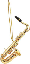 5&quot; Brass Tenor Saxophone Musical Instrument Xmas Ornament w/GIFT Box OGSAT10 - £19.57 GBP