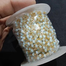 Sea Blue Crystal Beads Gunthan Mala 2 Meter - £15.56 GBP