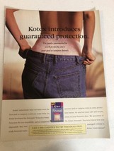 1995 Kotex Personals Protective Panties Vintage Print Ad Advertisement pa14 - $7.91