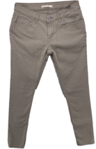 Levis 535 Womens Jeans 30x30 Tan Khaki Denim Super Skinny Mid Rise Pants - $14.84