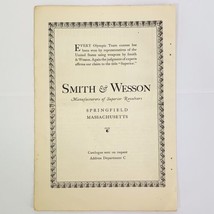 Vtg 1920&#39;s Smith &amp; Wesson Superior Revolvers Advertising Magazine Print ... - $6.62
