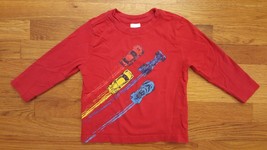 Hanna Anderson Toddler Nascar Racecar Car Red Long Sleeve T-Shirt Tee Sh... - £15.70 GBP