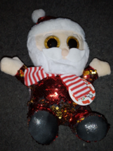 Santa Father Christmas Keel Toys Motsu Sequin Sparkle 11&quot; Soft Toy Plush - £14.34 GBP
