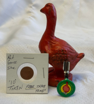 Vtg Red Goose Shoes Advertising Lot Bird Still Bank Pencil Topper Coin 1... - $39.95
