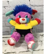 Popples Vintage Mattel Soccer Plush Toy 1986 Multi-Color Stuffed Animal 12&quot; - $19.79