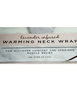 White Nannette Lepore Lavender Infused Warming or Cooling Neck Wrap Sealed - £21.72 GBP