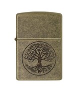 Zippo Windproof Lighter Tree of Life Antique Brass Finish - $80.32 CAD