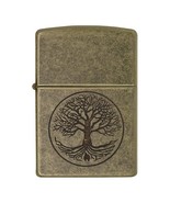 Zippo Windproof Lighter Tree of Life Antique Brass Finish - £46.07 GBP