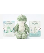 New - Slumberkins 14&quot; Narwhal Kin &amp; 2 Board Books Complete Set Bundle - $54.23