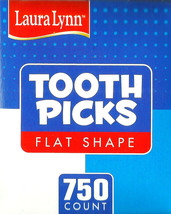 750 Laura Lynn Toothpicks Made In Usa Flat Wood No Additives Birch Wooden 2.5&quot; - £22.58 GBP