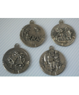 VTG 90&#39;s Season&#39;s Greetings Country (Magazine) Pewter Christmas Ornament... - £22.19 GBP