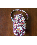 Vera Bradley Cell Phone/MP3/ Ipod Wristlet Burgundy/ Cream Color - €17,60 EUR