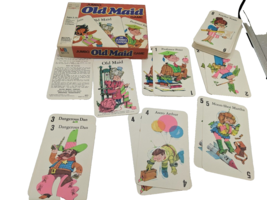 Vintage Jumbo Old Maid Game Cards 1978 Milton Bradley USA Model 4875 COMPLETE  - £14.83 GBP