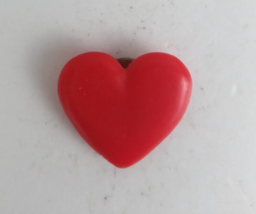 Vintage Small Red Heart Plastic Lapel Hat Pin - £5.04 GBP