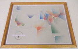 Pop Chart Labs Signed 20x25&quot; Poster Map of All MLB Home Plates Infinite ... - £116.80 GBP