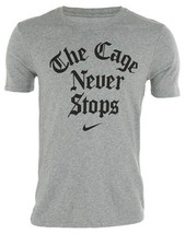 Nike Mens The Cage Never Stops T Shirt Color Grey/Black Size X-Large - $51.73