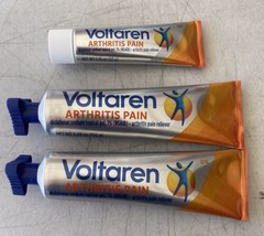 Lot 3 Arthritis Pain Relief Topical Gel Anti Inflame (2) 5.29 Oz &amp; 1.76 Oz NEW - £37.97 GBP