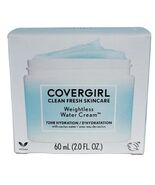 Covergirl Clean Fresh Skincare Weightless Water Cream Face Moisturizer 2... - $10.88