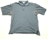 Tiger Woods Polo Shirt Mens XL Blue Checkered Short Sleeve Logo Collared... - $11.29