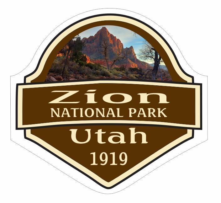 Primary image for Zion National Park Sticker Decal R1465 Utah YOU CHOOSE SIZE