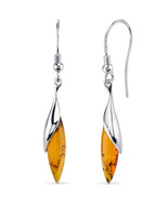 Sterling Silver Baltic Amber Earrings - £66.69 GBP