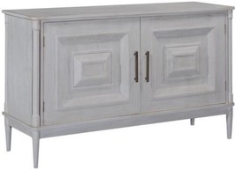 Sideboard Leyland Transitional Molding Pewter Gray Solid Wood 2-Door  - £2,071.50 GBP