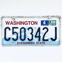 2018 United States Washington Evergreen Passenger License Plate C50342J - $225.96 MXN