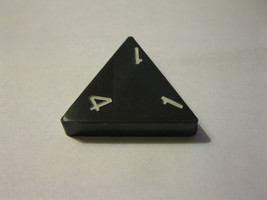 1985 Tri-ominoes Board Game Piece: Triangle # 1-1-4 - £0.74 GBP