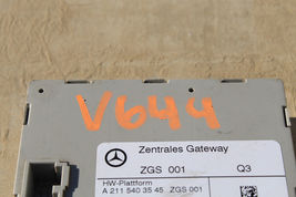 2003-2009 w211 MERCEDES E350 E320 E500 CENTRAL GATEWAY MODULE UNIT V644 image 2