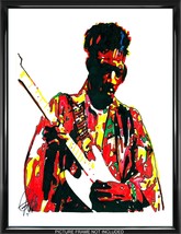 Jimi Hendrix Singer Guitar Rock Music Print Poster Wall Art 18x24 - £21.23 GBP