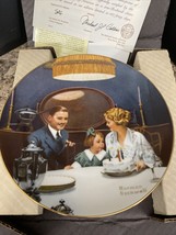Norman Rockwell Collector plate &quot;Birthday Wish&quot; Edwin Knowles Collection - £11.80 GBP