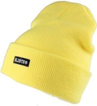 Bloodbath Project BLDBTH Safety Yellow Knit Beanie Winter Skull Cap Hat - $273.97 MXN