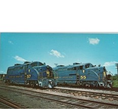 Bangor &amp; Aroostook Railroad Locomotive 55 And 57 Near Bangor Maine Postc... - $7.99