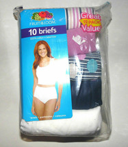 Fruit of the Loom Womens 10pk Briefs Underwear Size 9 NIP - $24.03