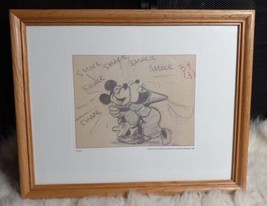 Mickey Mouse Original Story Sketch Brave Little Tailor Production Art Framed - £93.96 GBP