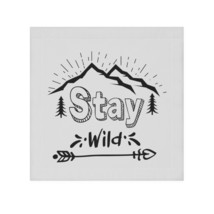 Nature inspired stay wild personalized face towel for women thumb200