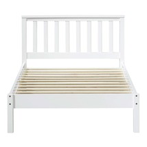 Freya Twin Bed, White Finish - $238.00