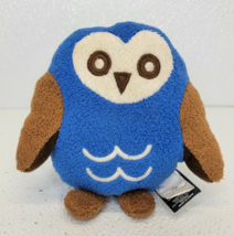 Rare Old Navy 2008 Blue Brown White Owl Stuffed Animal Bean Plush Toy HTF - £16.45 GBP