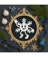 Happy snowflake - Cross-stitch pattern PDF - Instant download - $5.00