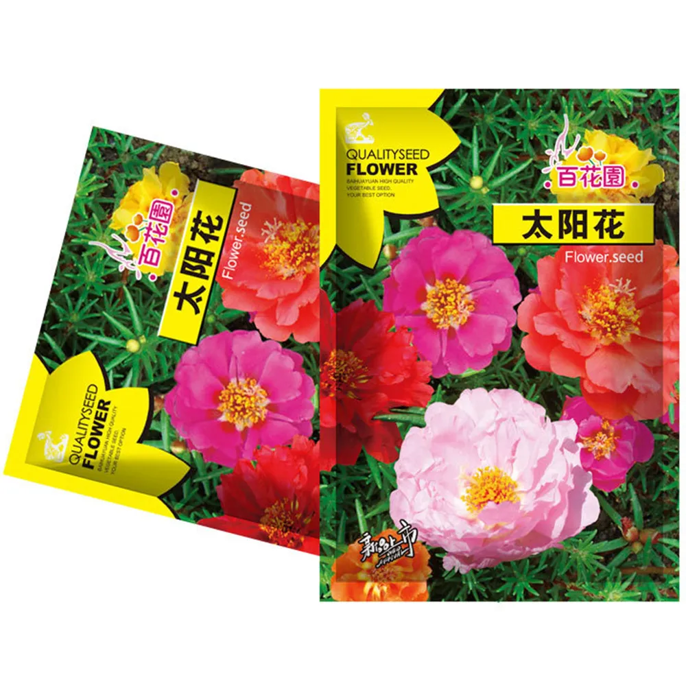 5 Bags (500 Seeds / Bag) Moss Rose Seeds, Mixed Portulaca grandiflora ZZ... - $31.16