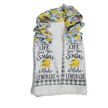 Handmade Kitchen Boa Towel Scarf Lemons - £11.96 GBP