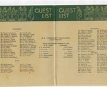 American President Lines SS President Cleveland Guest List 1934 - $13.86