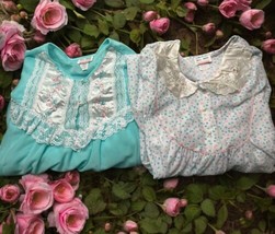 NWT Lot of 2-Kelly Reed Night Gowns Women&#39;s Size Medium Vintage Floral - $67.75 CAD
