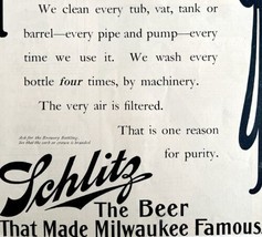 Schlitz Milwaukee Beer 1905 Advertisement Clean Brewery Life DWCC11 - £31.26 GBP