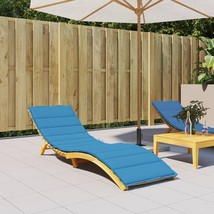 Sun Lounger Cushion Blue 78.7&quot;x23.6&quot;x1.2&quot; Oxford Fabric - $1,787.78 MXN