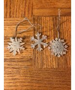 2pcs Christmas Snowflake  Hanging Ornament-Rare Vintage-SHIPS N 24 HOURS - €18,08 EUR