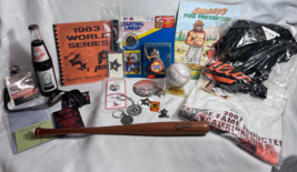 Baltimore Orioles O&#39;s Fan Lot Pins Shirts Ball Keychains Figure Bottle Minibat - £79.89 GBP