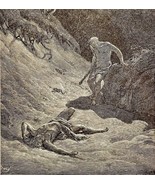 1888 Dore Cain Killing Abel Envy Victorian Religious Art Print Bible DWN9E - $69.99
