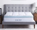 Mattress Topper With Gel Memory Foam And Down Alternative By Lucid, 4, Q... - £163.54 GBP
